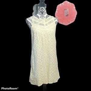 Xhilaration Lacey Beige Dress